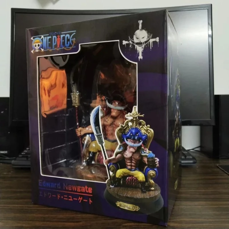 

24cm Anime Action Figures One Piece Action Figure WHITE BEARD Pirates Edward Newgate Figure Doll Fingurine Figures Toys Model