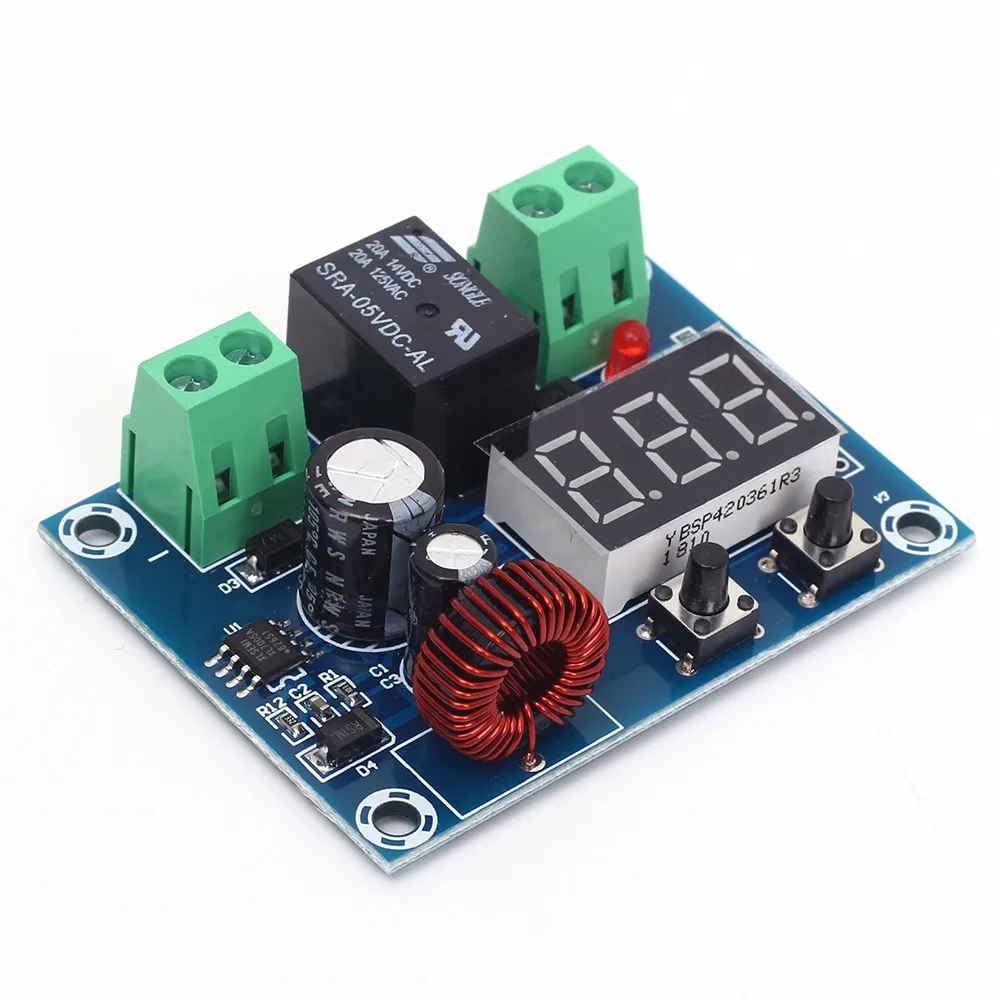 XH-M609 LED Digital Display Low Voltage Cut Off Disconnect Switch Over Discharge Protect Module for 12-36V Lead Acid Li Battery