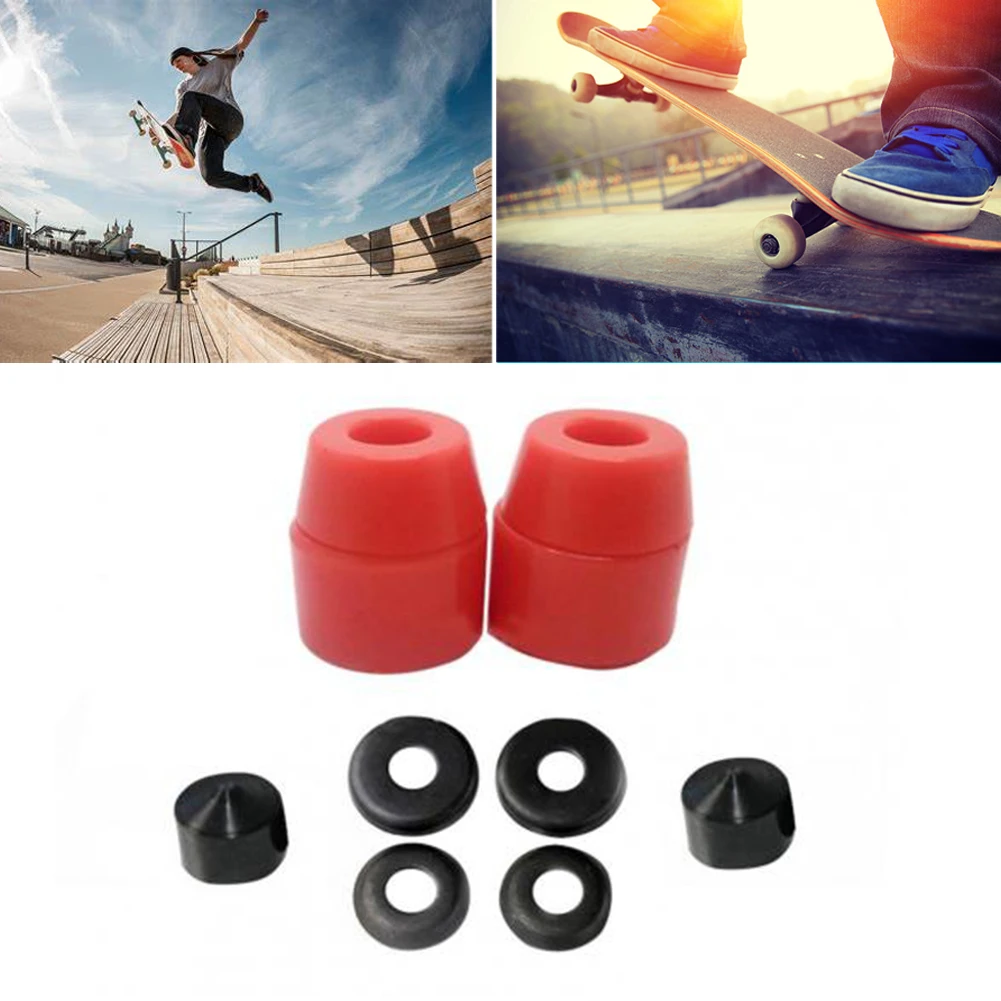 

Skateboard PU Cushion Skateboard Shockproof Wheels Axle Bushings For 7 Inch Bracket Shock Pad Skateboard Accessories Tool