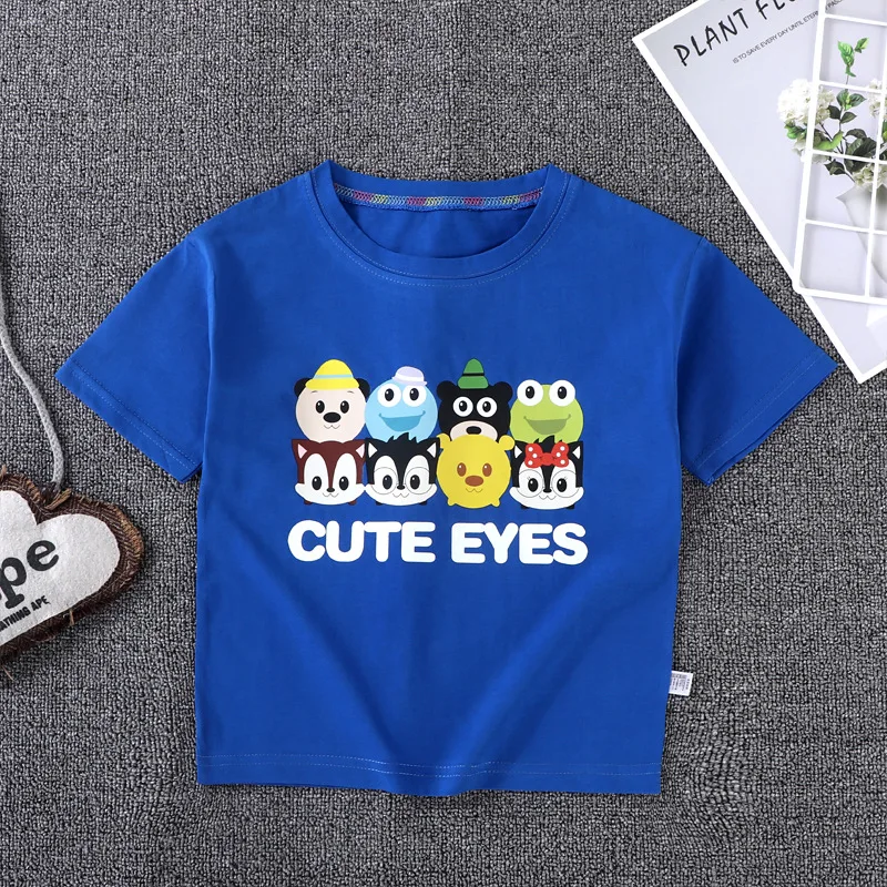 

Summer Boys girls Cartoon t shirt Fashion printing Girls Streetwear Children Kids Clothes Baby Tshirt
