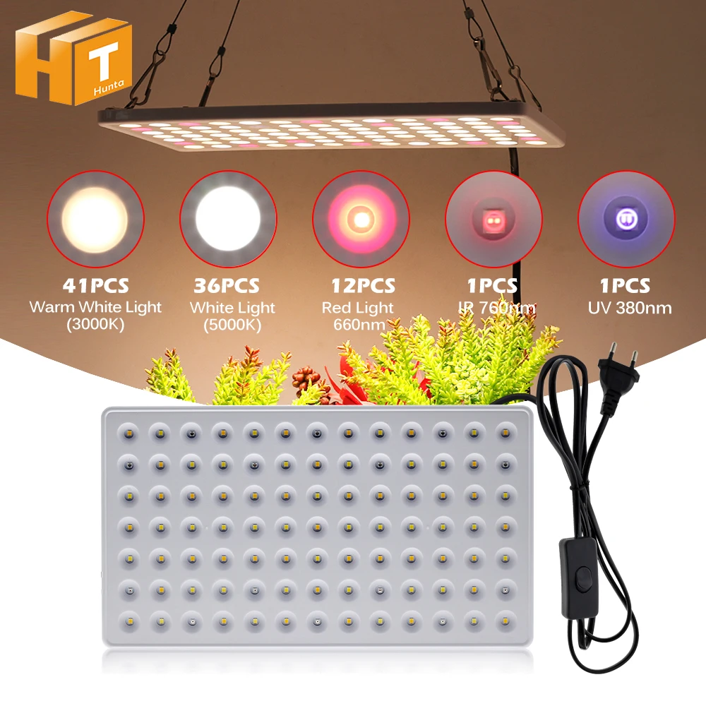 Светодиодная лампа полного спектра для выращивания растений Samsung LM281b 600 Вт | Лампы