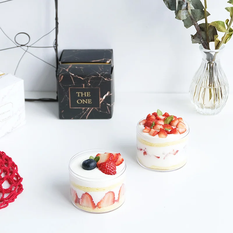 10 шт. высокое качество чистый красный мусс десертные чашки маленький торт