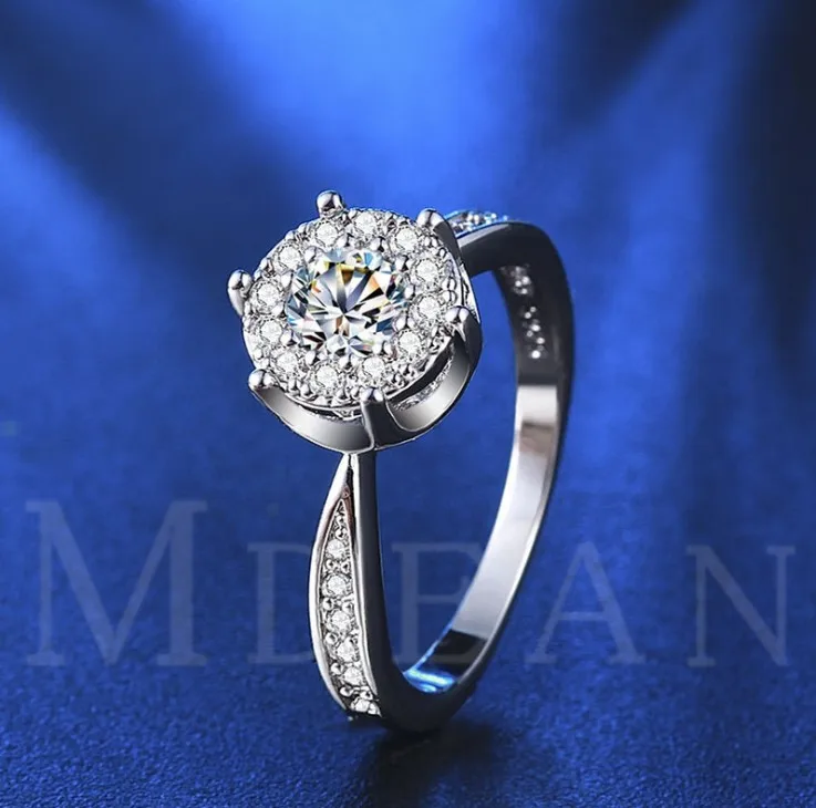 Новинка высококачественное инкрустированное цирконием кольцо из австрийского