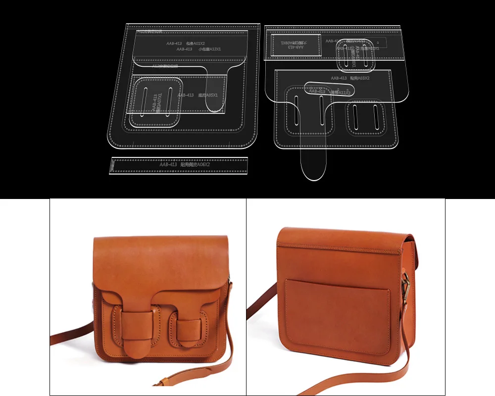 DIY сумка через плечо мессенджер бумажная Сетка шаблон акриловый дизайн ручная