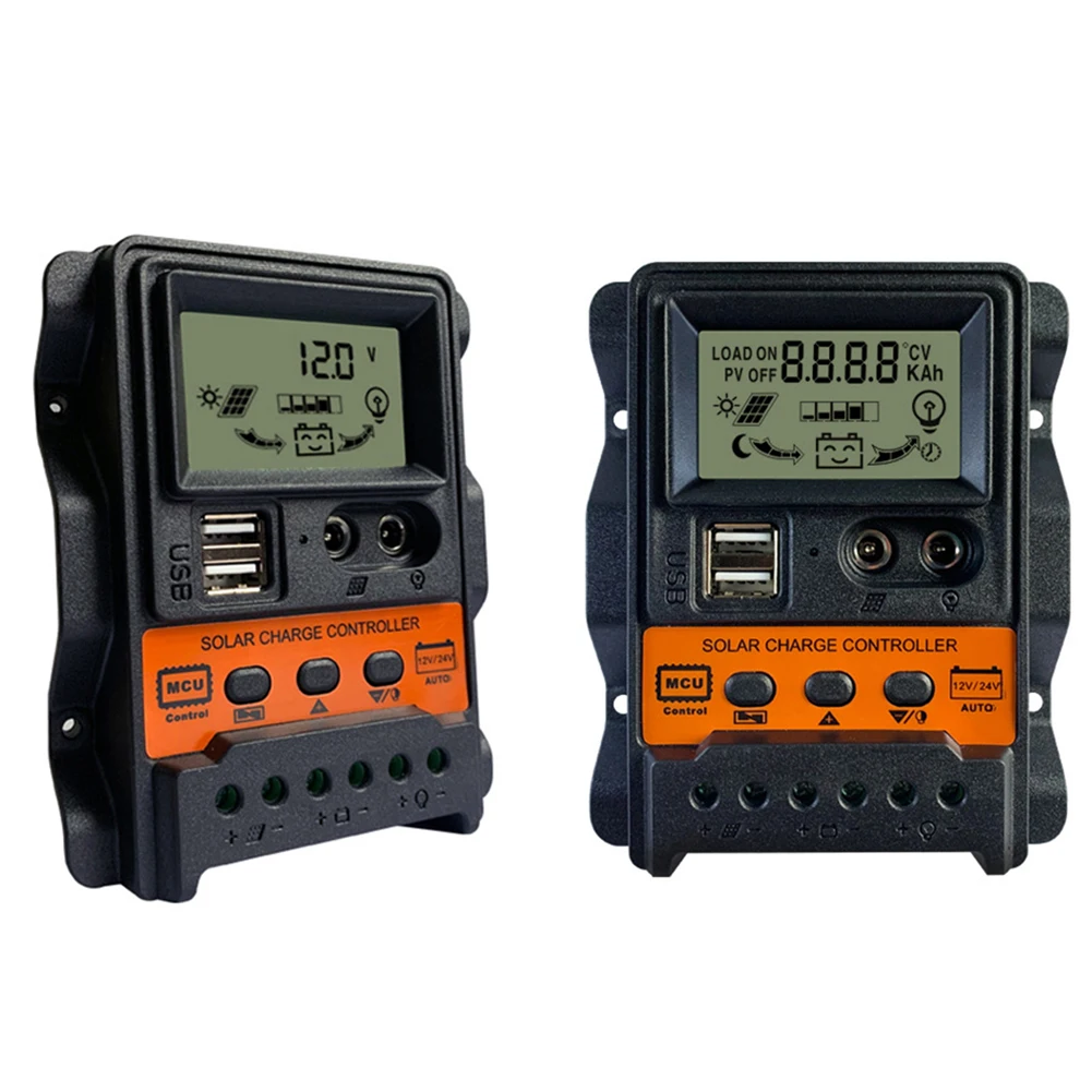 

Solar Charge Discharge Controller 12V 24V 10A Solar Panel Intelligent Regulator Dual DC USB Port Output
