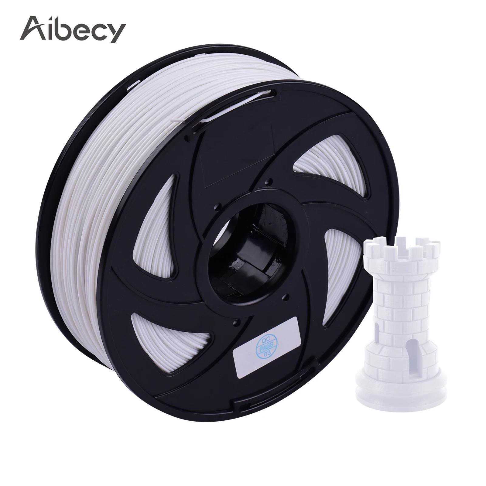 

Aibecy 1KG(2.2LBS)/ Spool ABS Filament 3D Printer Filament 1.75mm 3d filament Vacuum Sealed for all common FDM 3D printers