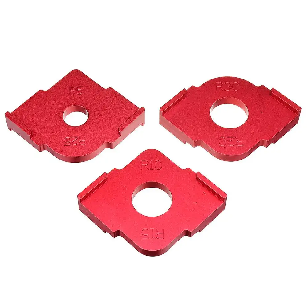 

3 пакета Деревообработка обрезки радиус джиг угловой шаблонный маршрутизатор стол биты джиг деревообрабатывающий инструмент шаблоны набо...