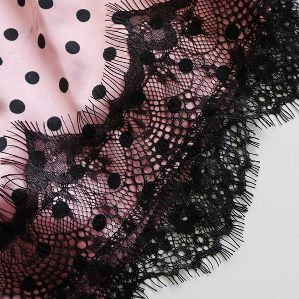 Женские пижамы сексуальные кружевные шелковые комплект укороченный топ одежда