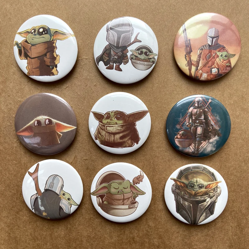 Детские йода Мандалорское игрушка обод значок брошь с иконкой на Костюмы сумка