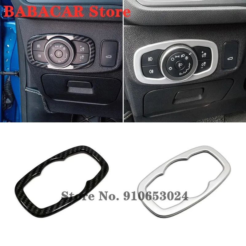 

For Ford Transit 2020 2021 Accessories Car Headlamps Adjustment Switch Cover Trim Car Styling ABS Matte/Carbon fibre 1pcs