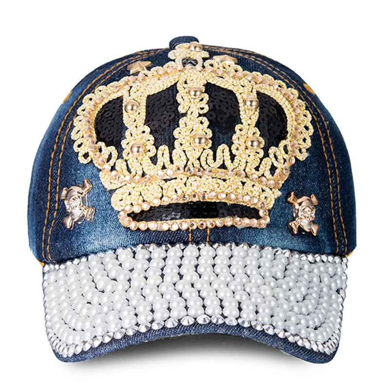 Оптовая продажа модная новая джинсовая винтажная бейсболка хорошего качества с