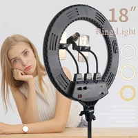 slojp 18 inch led ring light kit with tripodring fill light for makeup youtubetiktokphotographic lighting r480