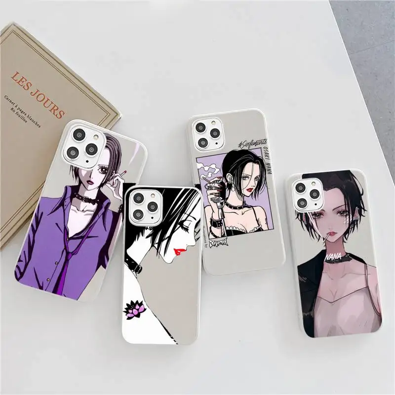 

Nana Anime Oosaki Luxury Phone Case Candy Color for iPhone 6 6S 7 8 11 12 XS X SE 2020 XR mini pro Plus MAX mobile bags