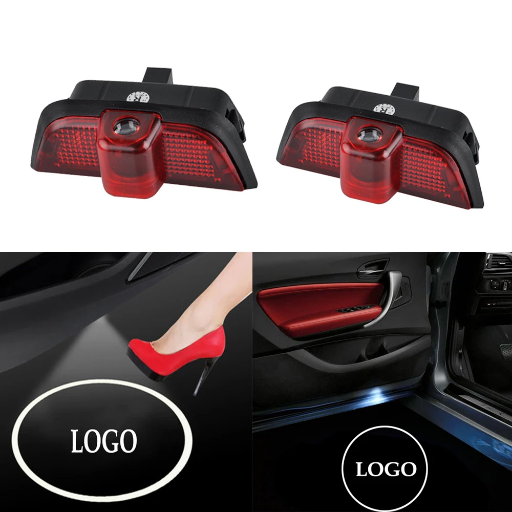 Фото 2 шт. Автомобильный интерьер логотип светильник для проектора лампа Mercedes Benz AMG W204