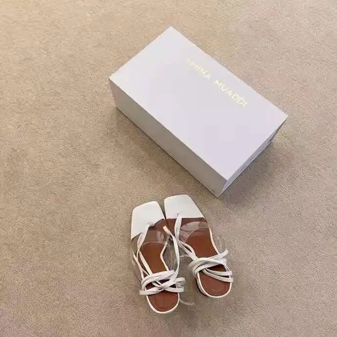 

New Season Shoes Zula Pvc And Leather Sandals 95mm Flared Heels Clear Pvc Strap White Leather Zula Real Photos
