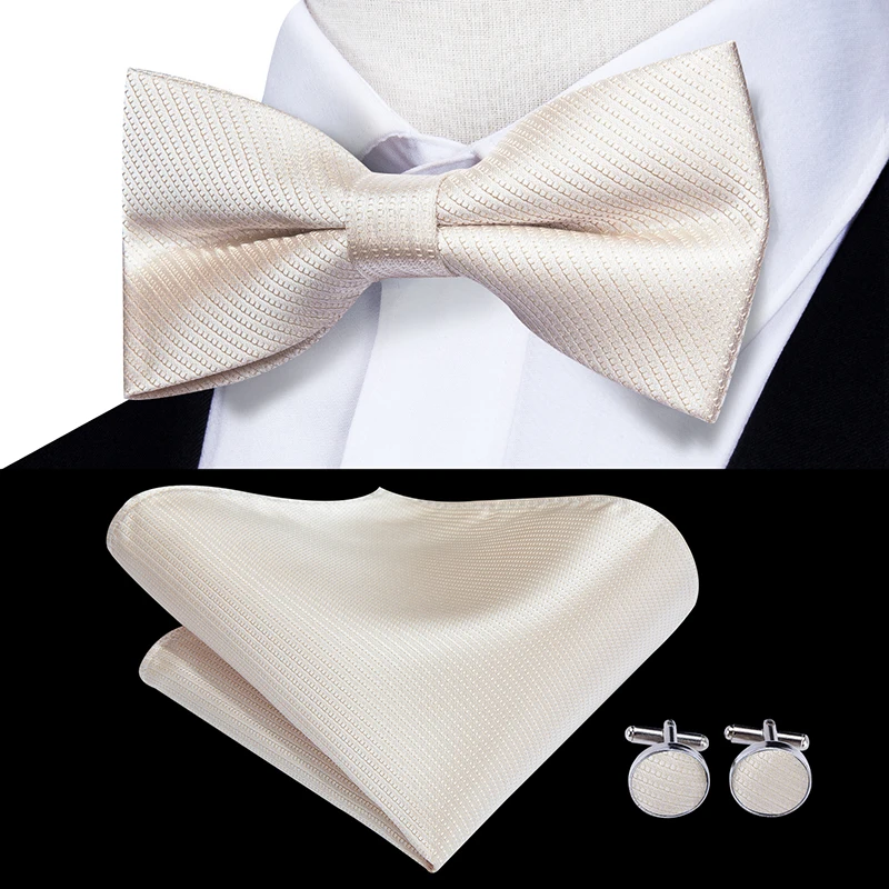 LH 506 Hi Tie 100% шелковые галстуки бабочка для мужчин галстук Карманный платок Набор