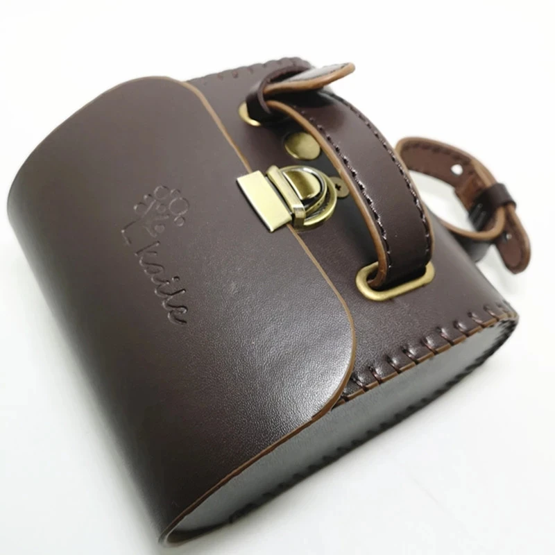 Винтажная Задняя сумка с крышкой кожаная велосипедная прочная Пряжка для