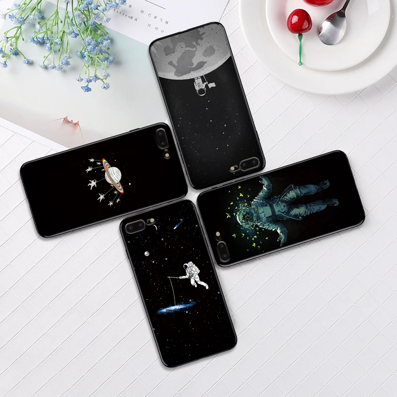Космическая Луна милые кошки черный для Xiaomi Redmi Note 5 S2 7 Plus 6 3 3S Pro 4A 4X 5A 6A Prime чехол mi 9