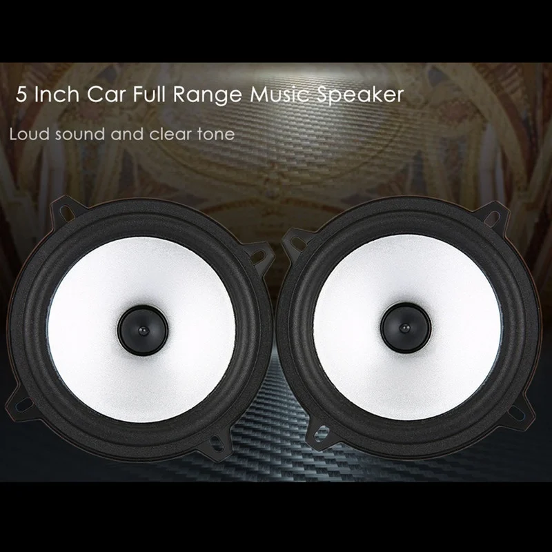 

10Pcs/Lot 5Pair LABO LB - PS1501D Paired Car Full Range Speaker Sensitivity Power Loudspeaker (Color: White & Black)