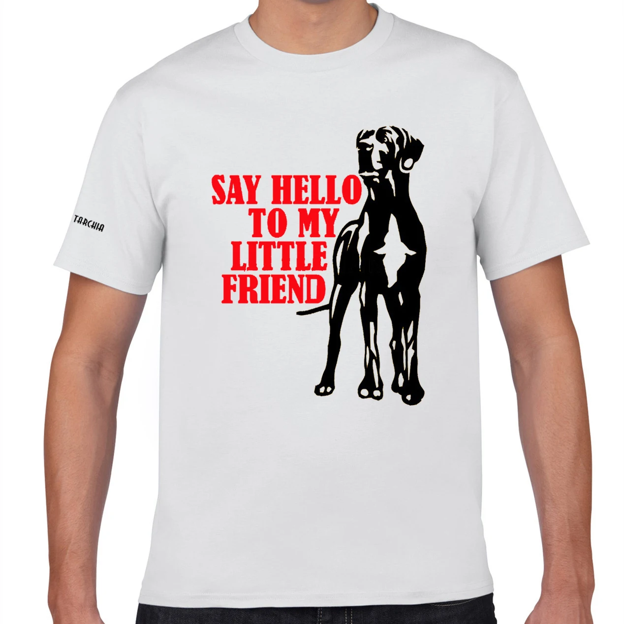 TARCHIA новинка 2021 года модные хлопковые облегающие мужские футболки большого