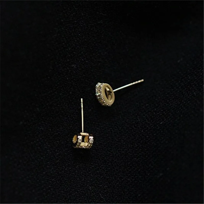 Серьги Liemjee из стерлингового серебра с буквой H циркония модные ювелирные изделия