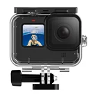 Водонепроницаемый корпус из закаленного стекла для GoPro Hero 9, черный защитный чехол для подводной съемки для Go Pro 9, аксессуары