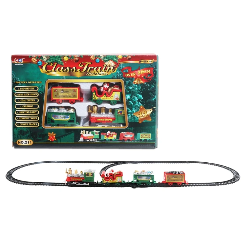

Christmas Train Track Electric Toy Model Vehicle Playset Boys Girls Xmas Gift 87HD