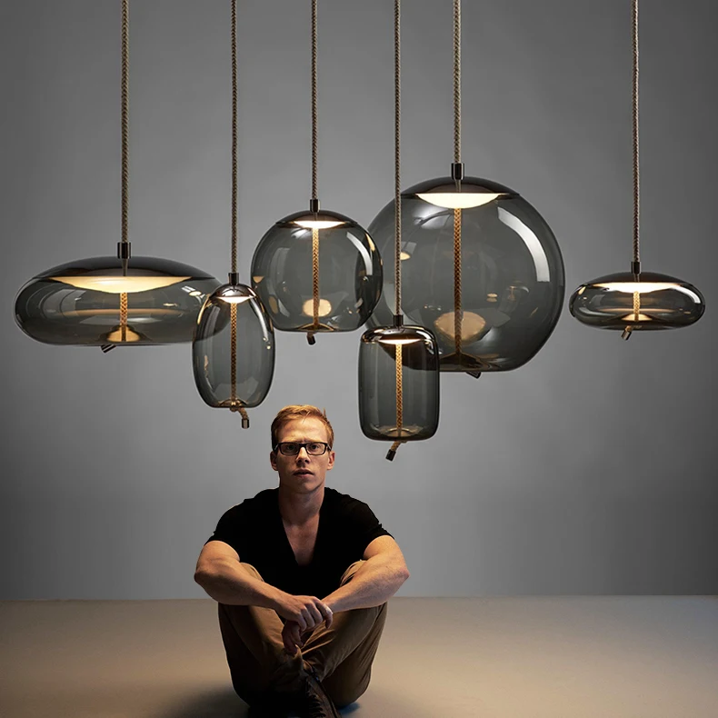 Современные светодиодные металлические подвесные светильники из кованого