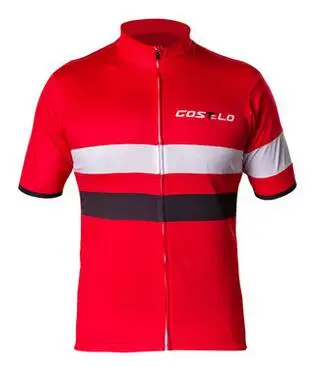 RED Costelo летняя Дорога Mtb велосипед Джерси велосипедная футболка дышащая велосипедная одежда Rapa Ciclismo на молнии Сетчатая футболка dri fit Футболка - Цвет: RED