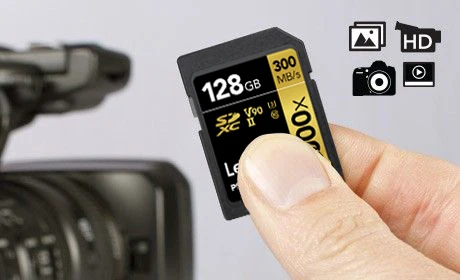 Lexar 2000X SD карты 128G UHS-II 300 МБ/с. высокое Скорость слот для карт памяти с кард-ридер, объемом памяти 32 Гб или 64 ГБ SLR камера с возможностью съемки видео 4 к, слот для карт памяти