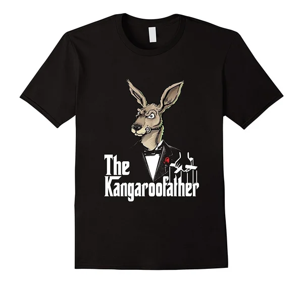 Новая летняя Высококачественная футболка кенгуру отца мафия рубашка крутая на