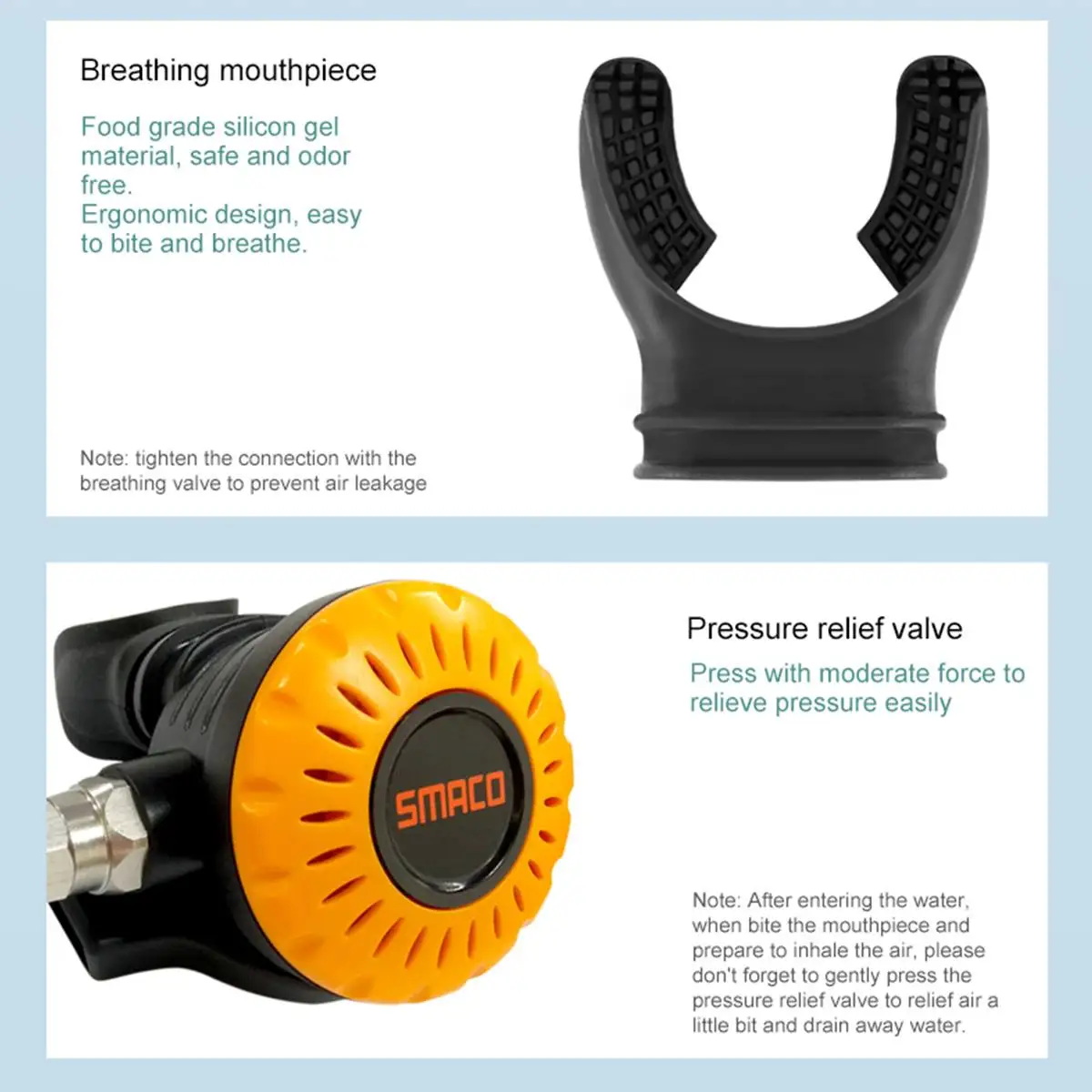 

S400 Second Level Breathing Valve + PV-001 Medium Pressure Air Hose Gauge