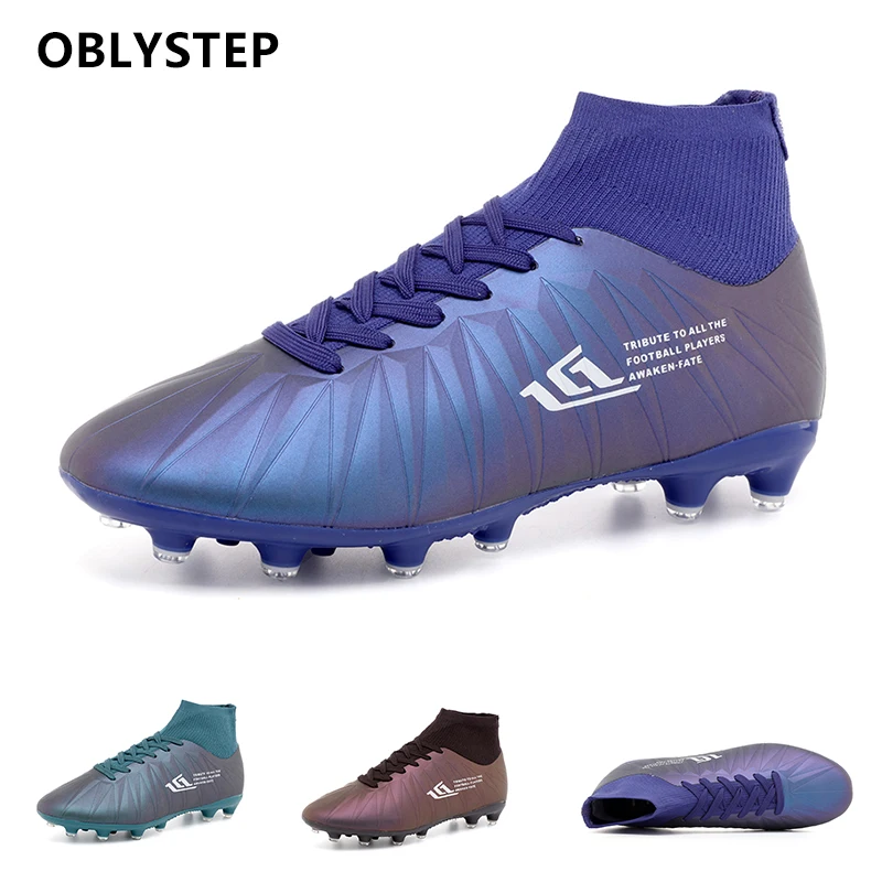 

OBLYSTEP Adult and Children's Soccer Shoes Outdoor Sports Youth Football Waterproof Comfortable Men's Training Boots