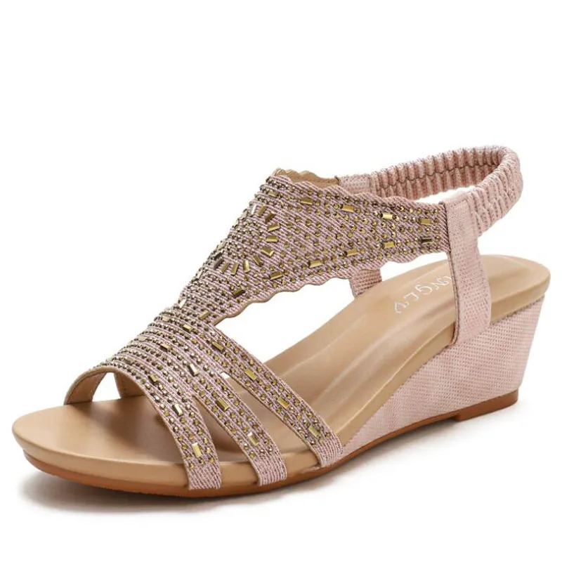 

Women sandals summer flat pearl sandals flip flops rome shoes string bead slippers mujer gladiator sandalias sapatos femininos
