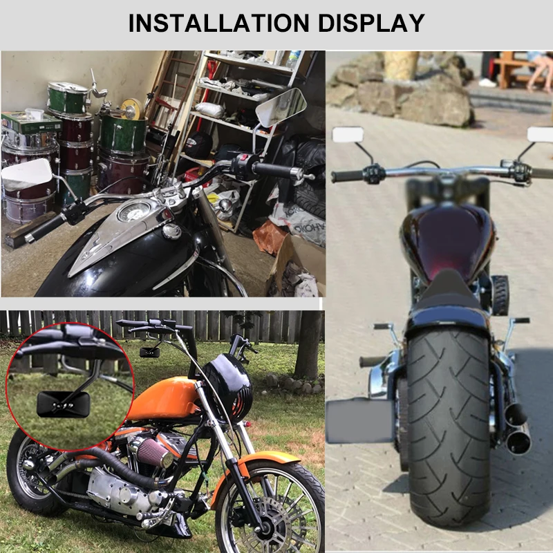 Мотоциклетное боковое зеркало заднего вида с винтами 10 мм универсальное