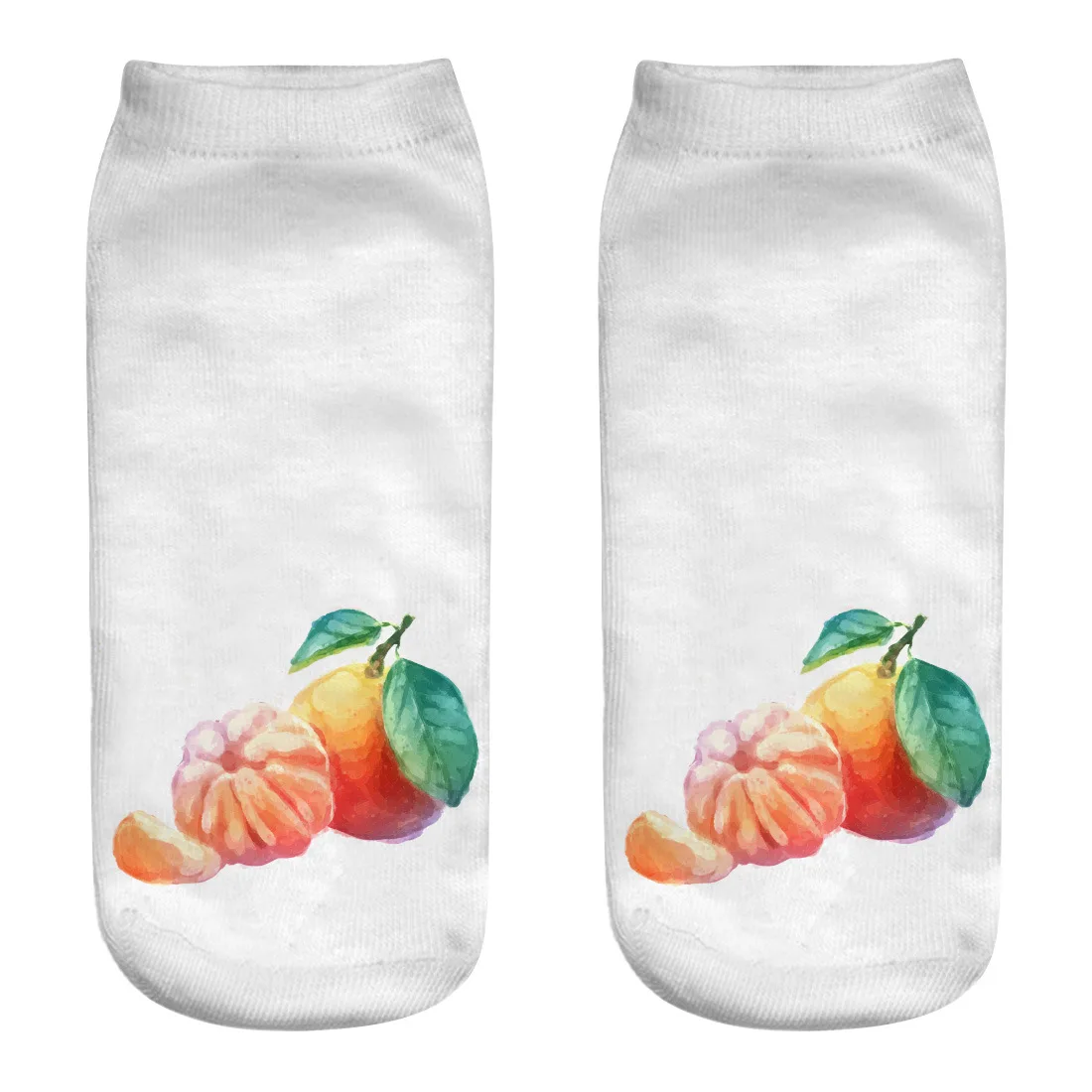 

Носки из полиэстера с 3D принтом фруктов, эластичные и удобные осенние товары