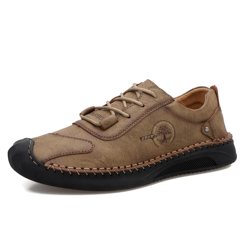 

Men luxury sneakers Outdoor running large size 46 men's shoes soft sole casual shoes board shoes driving England leather shoes