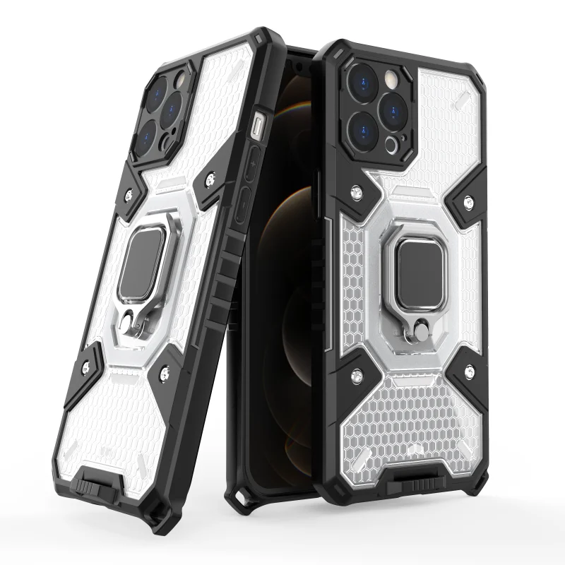 

Fashion Shockproof Heavy Phone Case For Xiaomi Pocophone POCO X3 NFC Pro Rugged Armor Ring Magnetic Kickstand Protection Cover