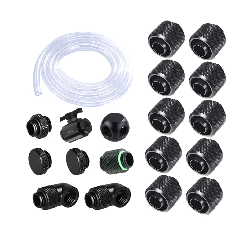 Boom Kit de Montagem Usar Tubo Macio Mão Compressão Conector Junção Mais Tubo Mangueira Interruptor Acessórios de Refrigeração Água Montagem Ventiladores e resfriadores