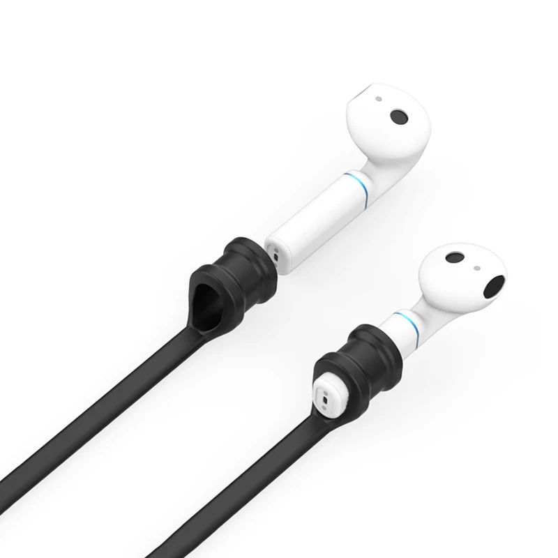 Модный силиконовый ремешок на шею для Apple Airpods веревка защиты от потери 2
