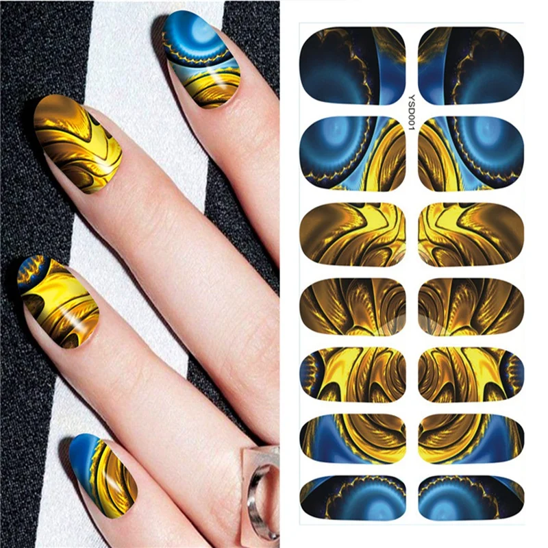 1 лист большой Chry цветок наклейки своими руками ногти искусство переводные с