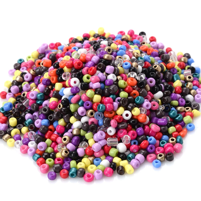 

500Pcs/Lot 3mm Charm Czech Glass Seed Beads DIY Bracelet Necklace Beads For DIY Jewelry Making Earrings Accessories Supplies