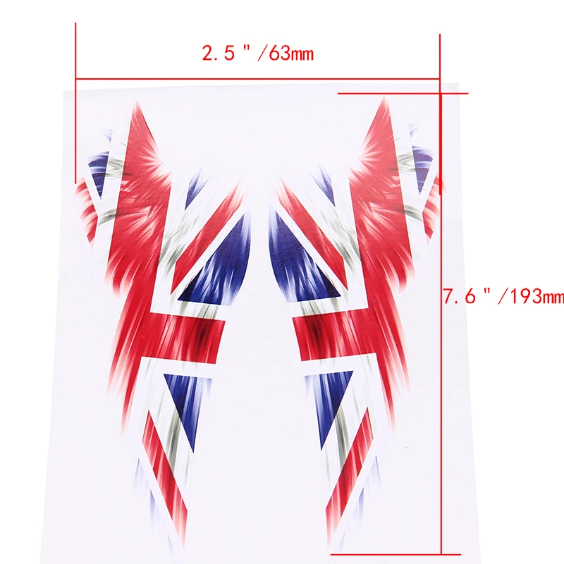 Забавные стикеры POSSBAY s американские/немецкие флаги Великобритании крылья