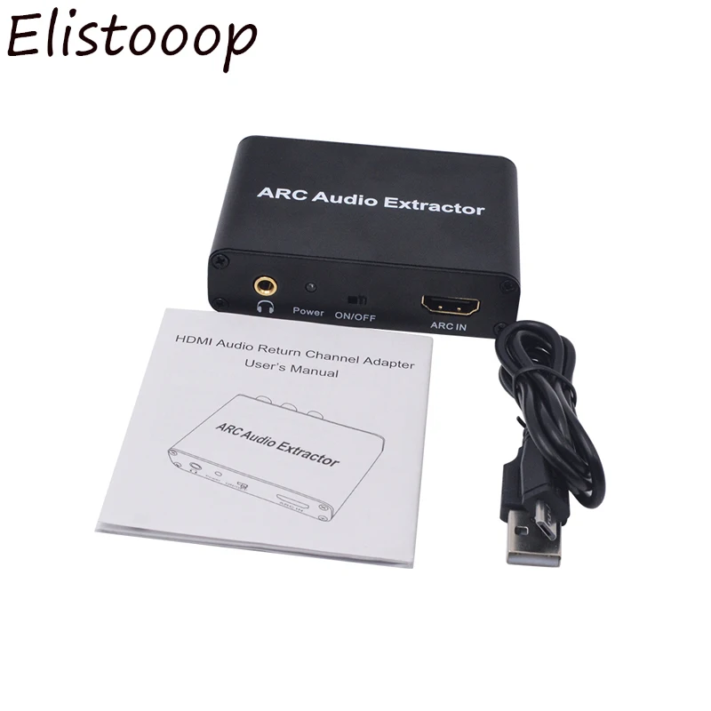 192 кГц ARC аудио адаптер HDMI экстрактор цифро-аналоговый преобразователь DAC SPDIF