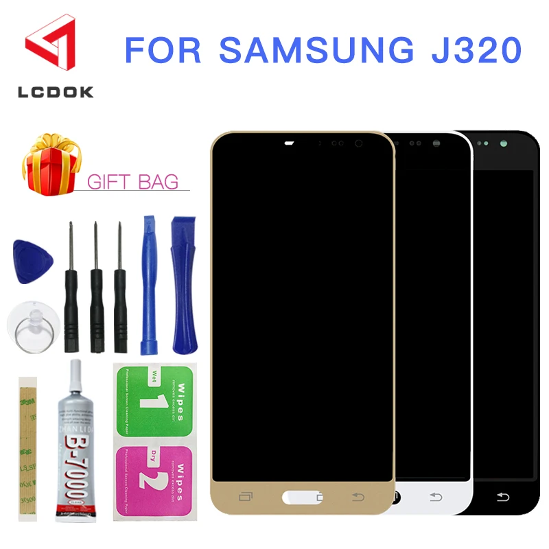 ЖК дисплей с дигитайзером сенсорного экрана для Samsung Galaxy J3 2016 J320 J320F J320M|Экраны