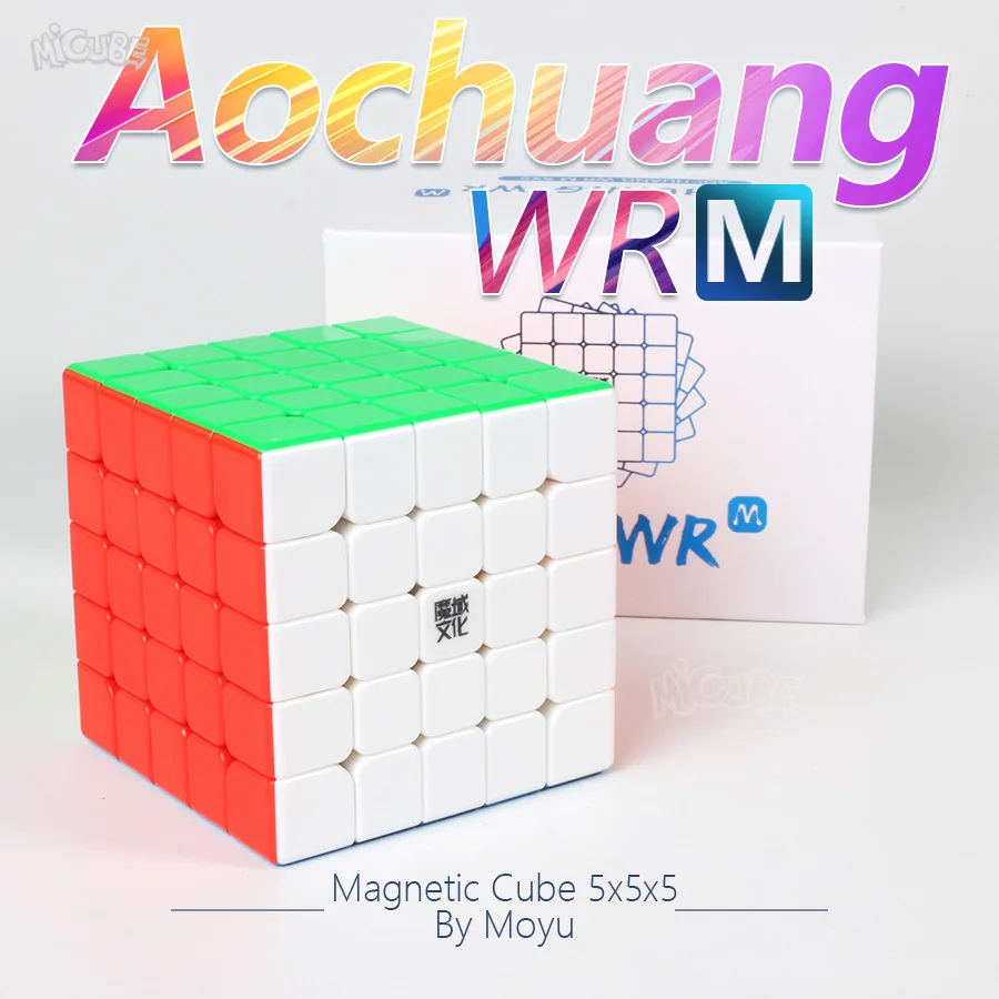 Магнитный куб Moyu AoChuang WR M 5x5x5 магический скоростной Куб 5x5 магнитный без наклеек WRM