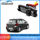 Камера заднего вида с ночным видением, камера заднего вида для автомобиля, HD CCD широкоугольная для Toyota Yaris Vitz XP10 Hatchback 1998  2005