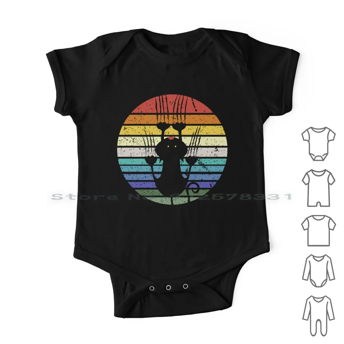 Ful Newborn Baby Clothes Rompers Cotton Jumpsuits Long Haired Cat Pet Parent Cat Design Proud Cat Mom Proud Cat