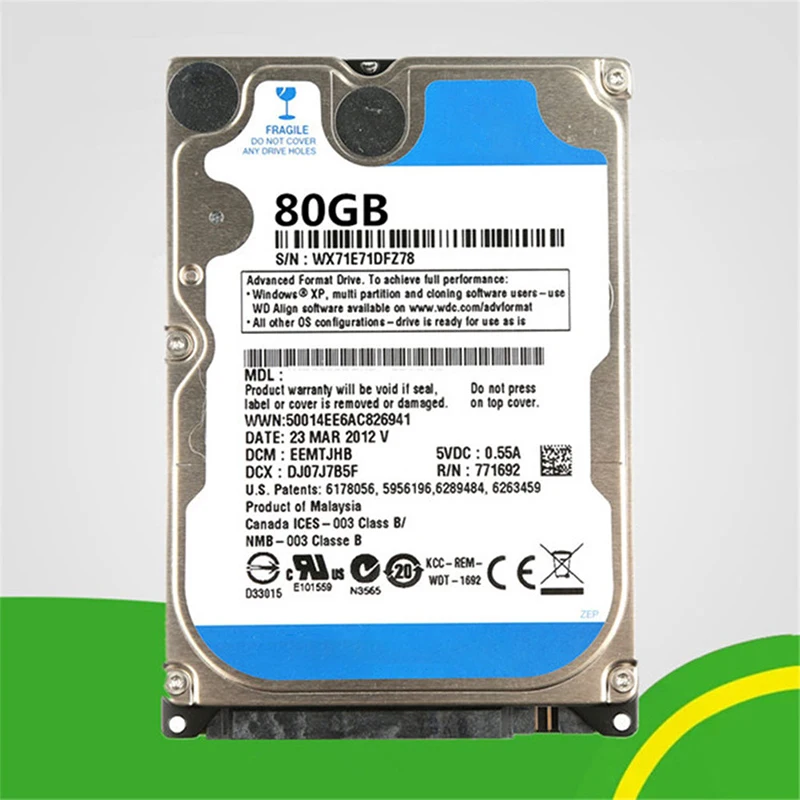 

2,5-дюймовый жесткий диск HDD жесткий диск HD SATA III 2,5 об/мин кэш SATA внутренние жесткие диски 80 г 5400 г 250 г 320 г для ПК настольного компьютера