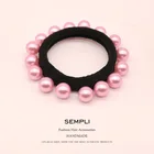 Женские нейлоновые резинки для волос Sempli, модные резинки для волос с жемчужинами, аксессуары для волос